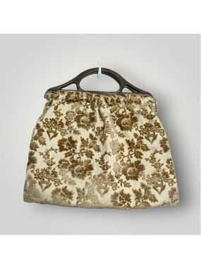 Vintage Tapestry Floral Handbag boho cottage
